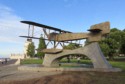 Biplane sculpture